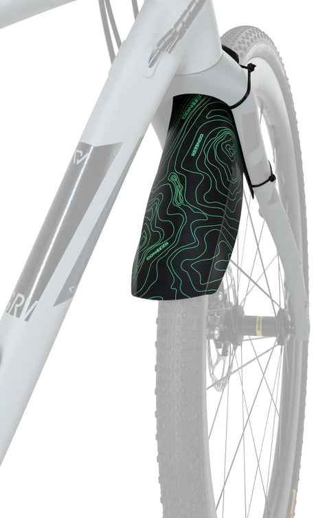 Contec garde-boue bouclier ct anti-éclaboussures lignes de bouclier : noir vert