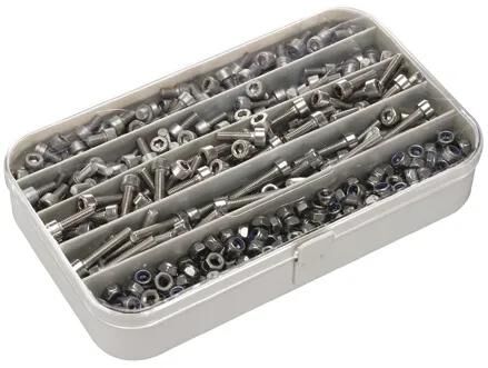 Assortiment de vis à six pans creux pour raccord de fixation, gamme de vis Allen en acier inoxydable 5 mm