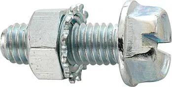 Boulon hexagonal à raccord fixe avec bride, vis à tête hexagonale, 15 mm, avec écrou denté