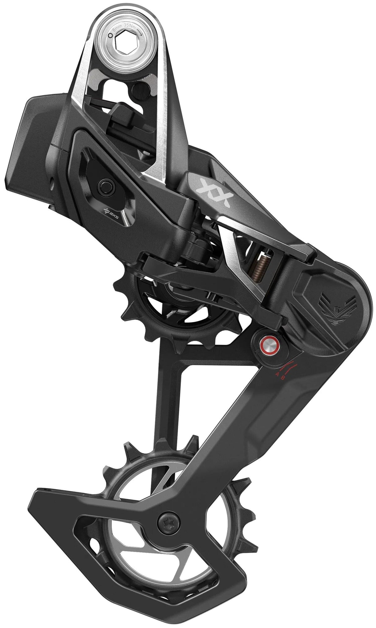 Dérailleur arrière Sram xx sl eagle axs transmission dérailleur arrière. xx sl aigle axes tr. 12 cuillères à café d'argent