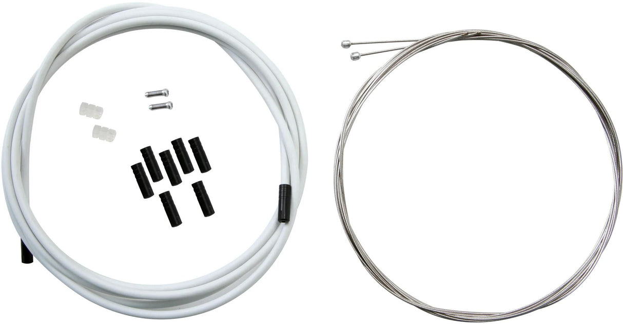 Contec jeu de câbles de dérailleur shift+ ct shift+ set inox 1,1mx2275 mm blanc