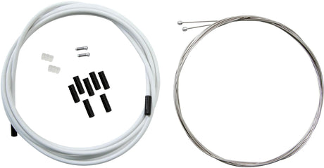 Contec jeu de câbles de dérailleur shift+ ct shift+ set inox 1,1mx2275 mm blanc