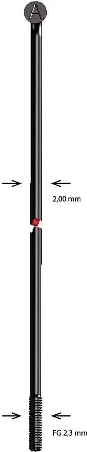 Alpina rayon rayon inox 2x mm b