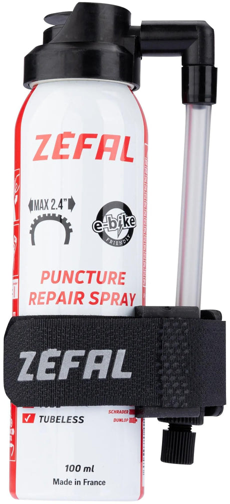 Zefal zéfal réparation aérosol gonfler avec support 100 ml