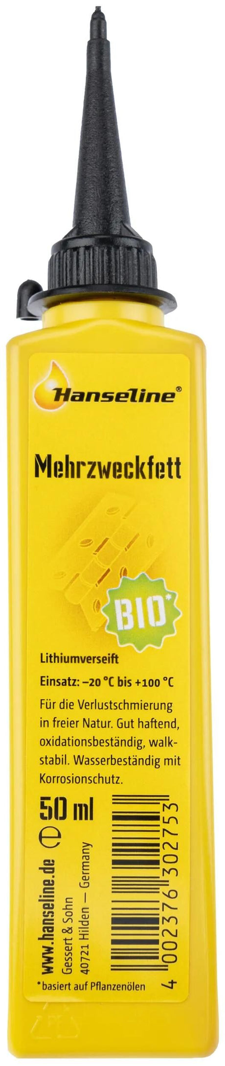 Hanseline graisse universelle bio graisse polyvalente bio 50ml