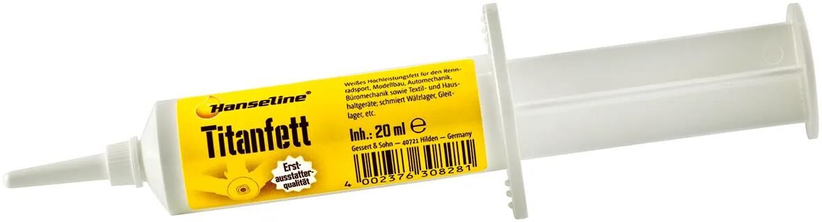 Hanseline graisse haute performance titanfett graisse haneline titanfett 20ml