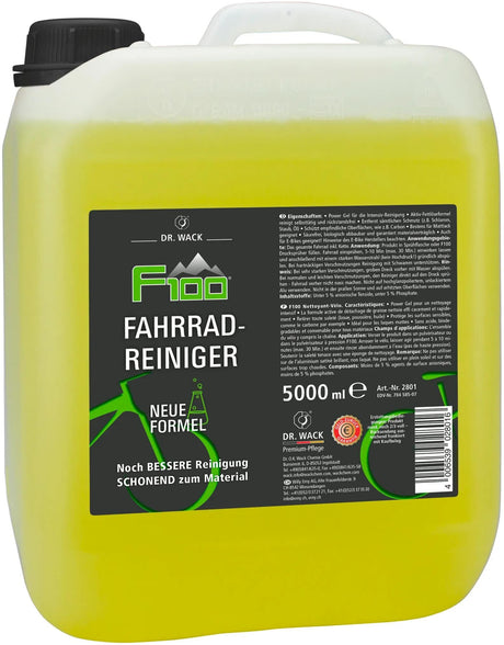 Dr. Wack F100 Nettoyant pour vélo Bidon de recharge de 5 litres