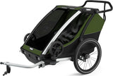 Thule remorque vélo-enfant chariot cabine double. char de remorque enfant. cabine 2 aku cyp.green