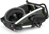 Thule remorque vélo-enfant chariot cabine double. char de remorque enfant. cabine 2 aku cyp.green