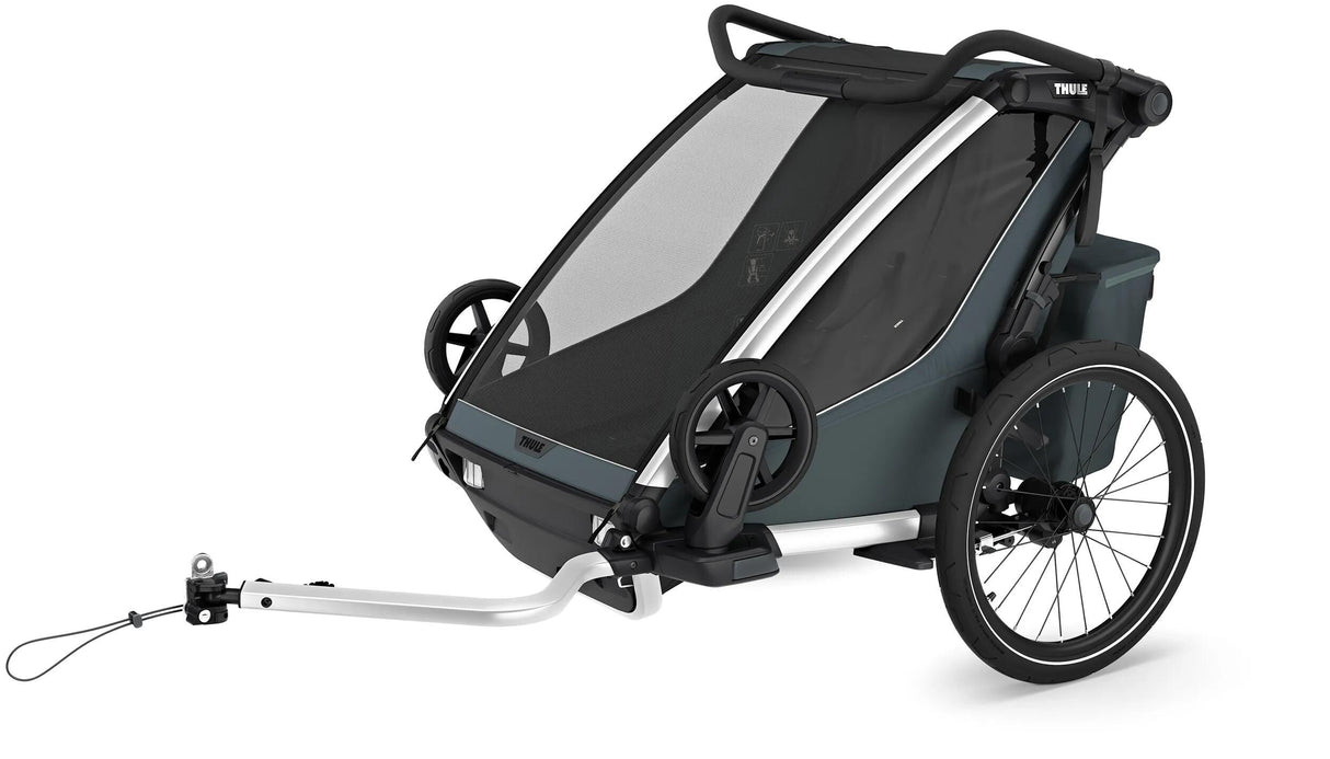 Thule vélo-remorque enfant chariot cross 2 double. remorque à vélo chariot cross double