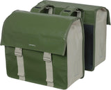 Basil Urban Load Double Bicycle Sac - Polyester étanche à la bâche - Sable vert - 48-53L