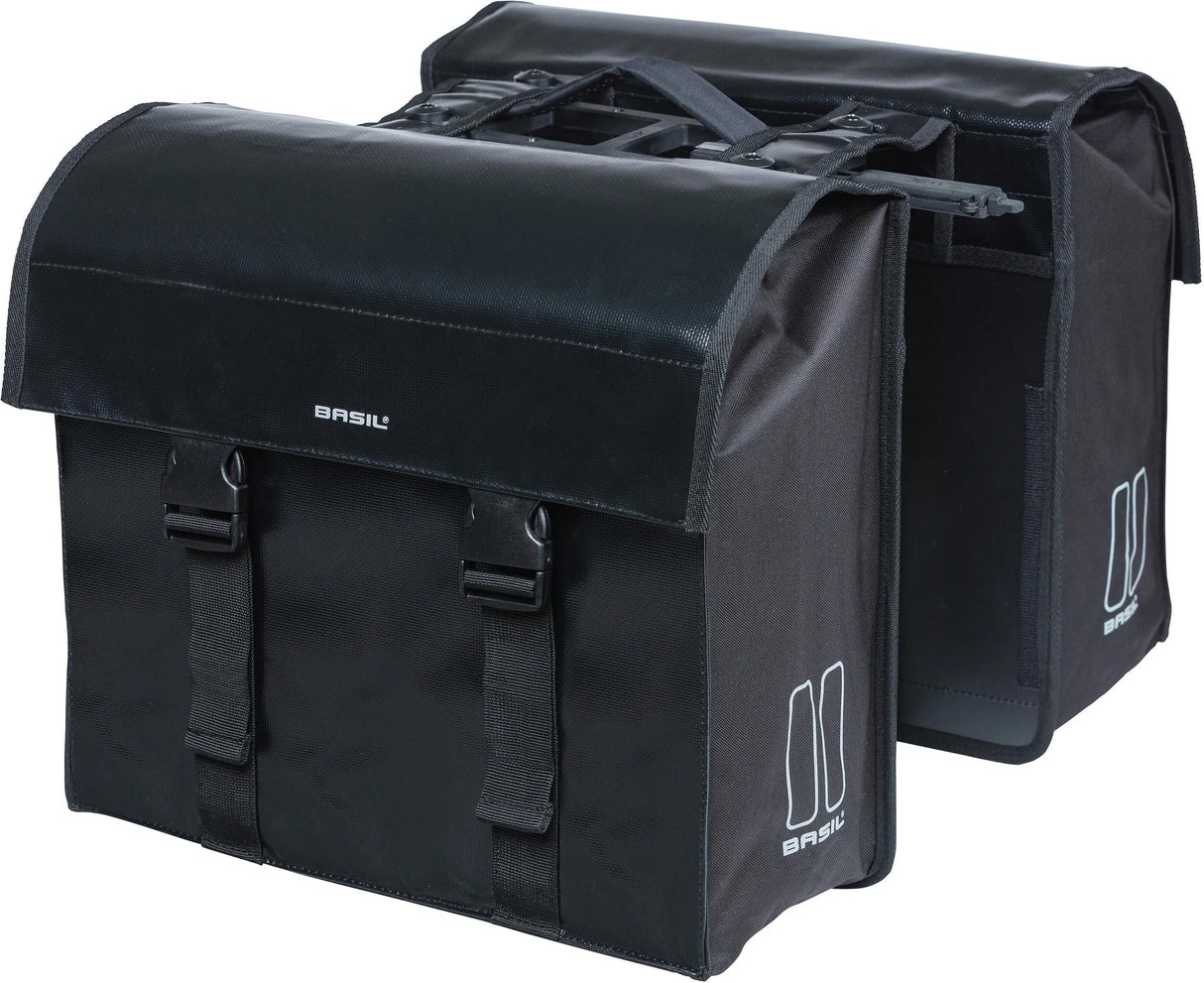 Sacoche de vélo double Basil Urban Load Mik 48-53 litres - noir
