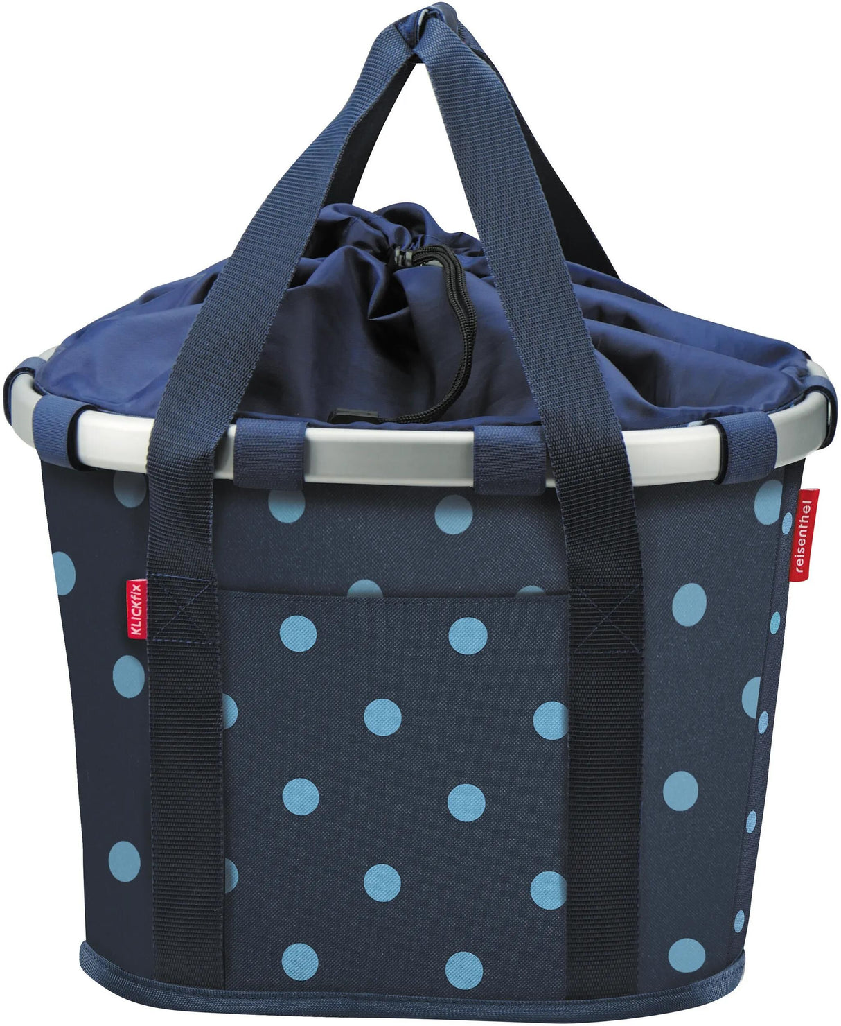 Klickfix rixen kaul shopper bag bikebasket shop.bag r k bikebasket points mélangés bleu