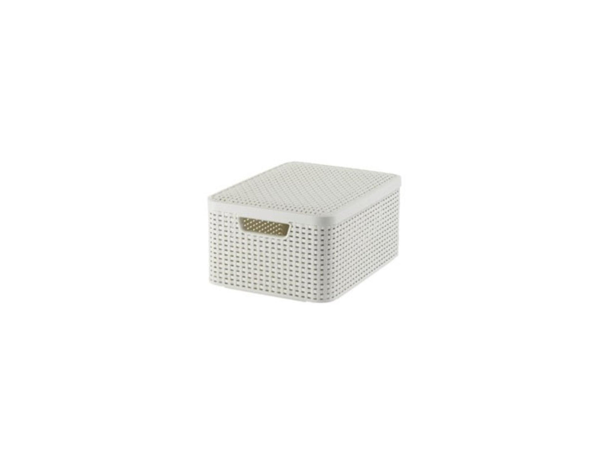 Curver Style Basket 18L M Lid Vintage White