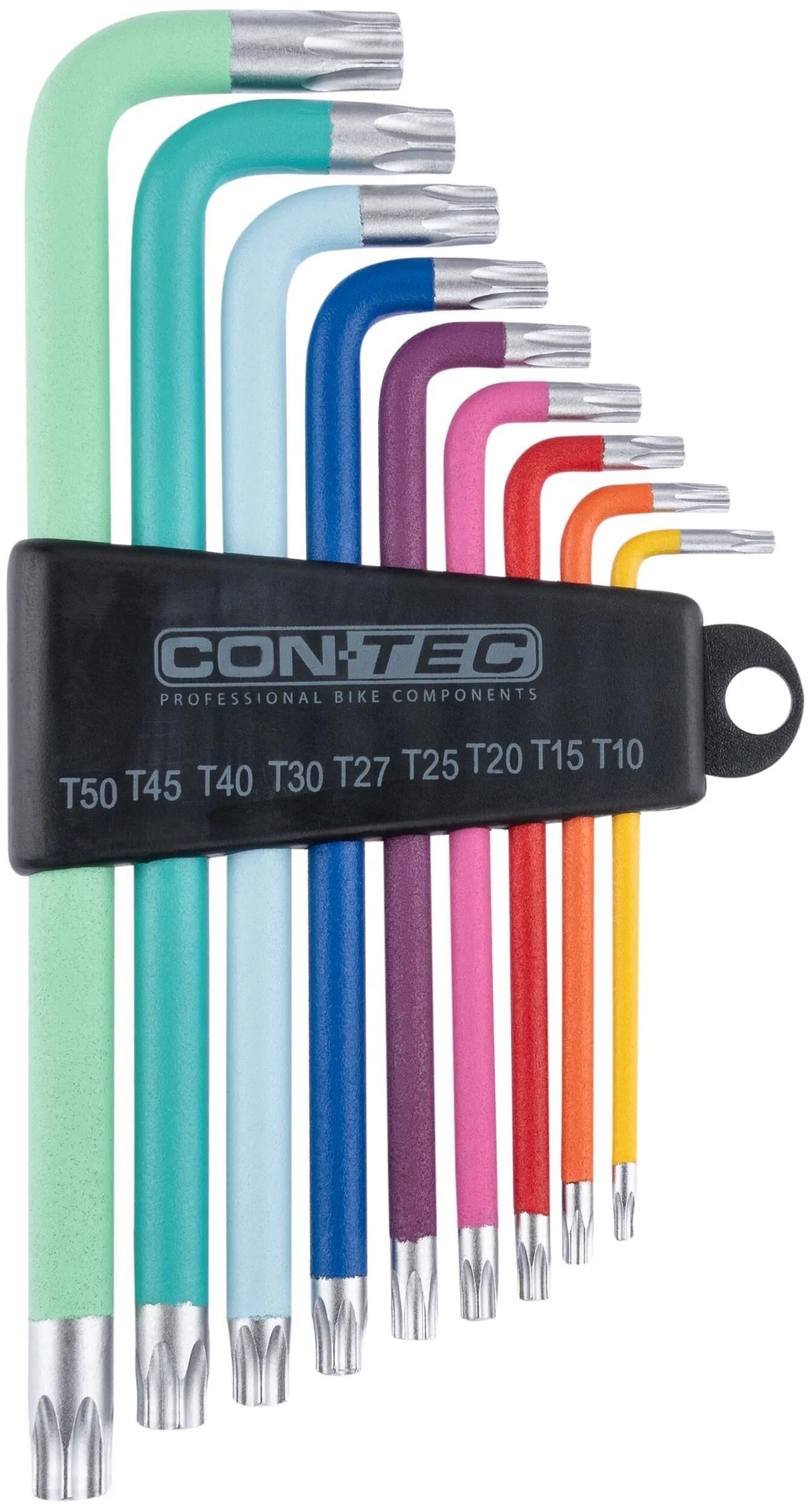 Jeu de clés coudées à six pans creux Contec TFM-255. ct douille hexagonale angle tfm-255 t10 15 20 25 30