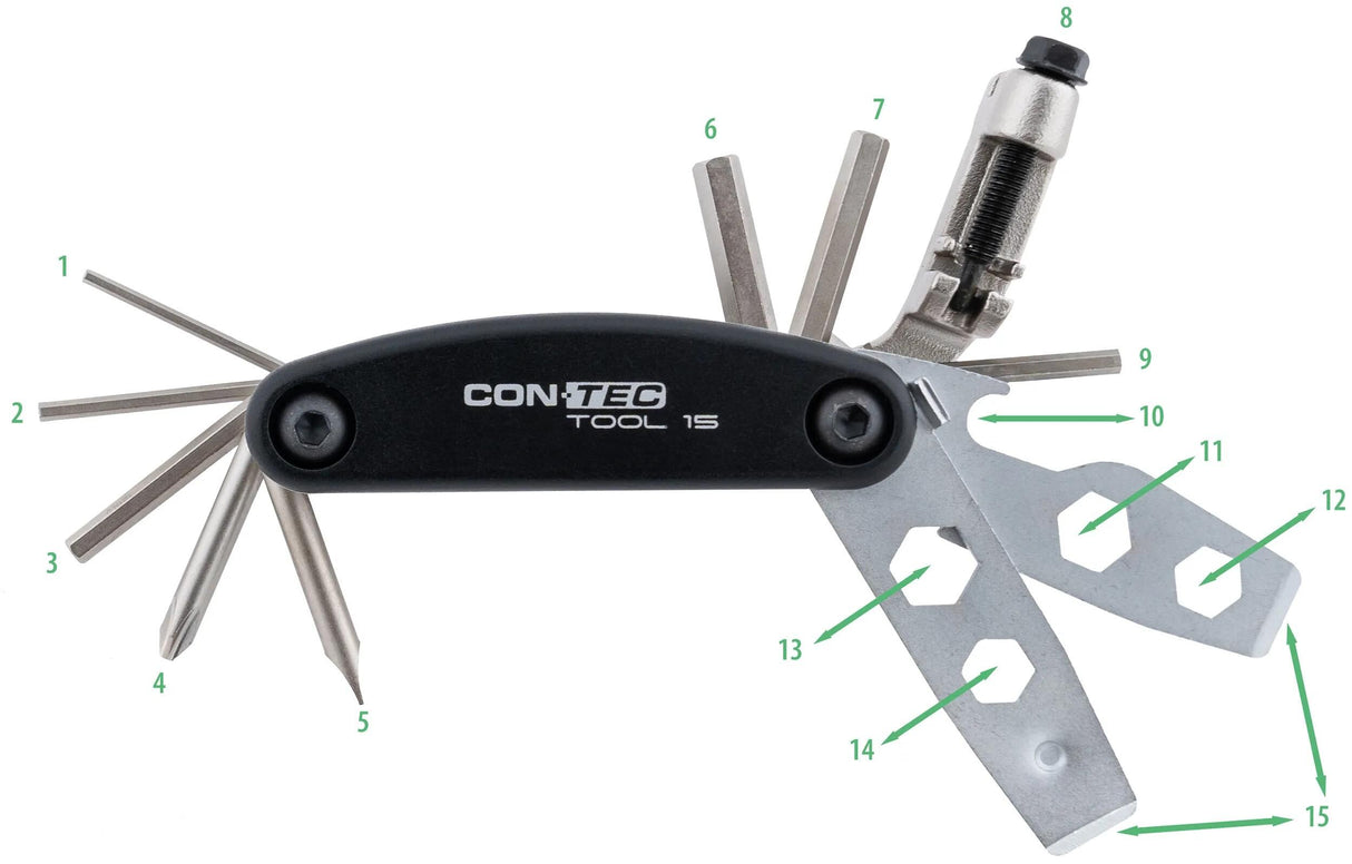Outil multifonction Contec outil 15 ct outil multifonction 15 15 fonctions