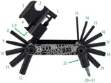 Contec outil multifonction gadget de poche - f22 furtif ct multifonction f22 22 fonctions