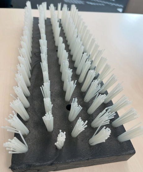 Produits brosse à veaux nylon blanc 45x15cm remplissage 4cm