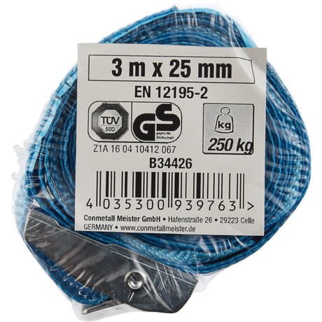 Sangle de tension Connex - sangle de tension 3m x 25mm pes 250kg - b34426