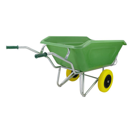 Fort products brouette f s 350l base galvanisée verte roue 2 mm