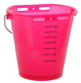 Produits seau à veaux plastique aplati nu rose transparent