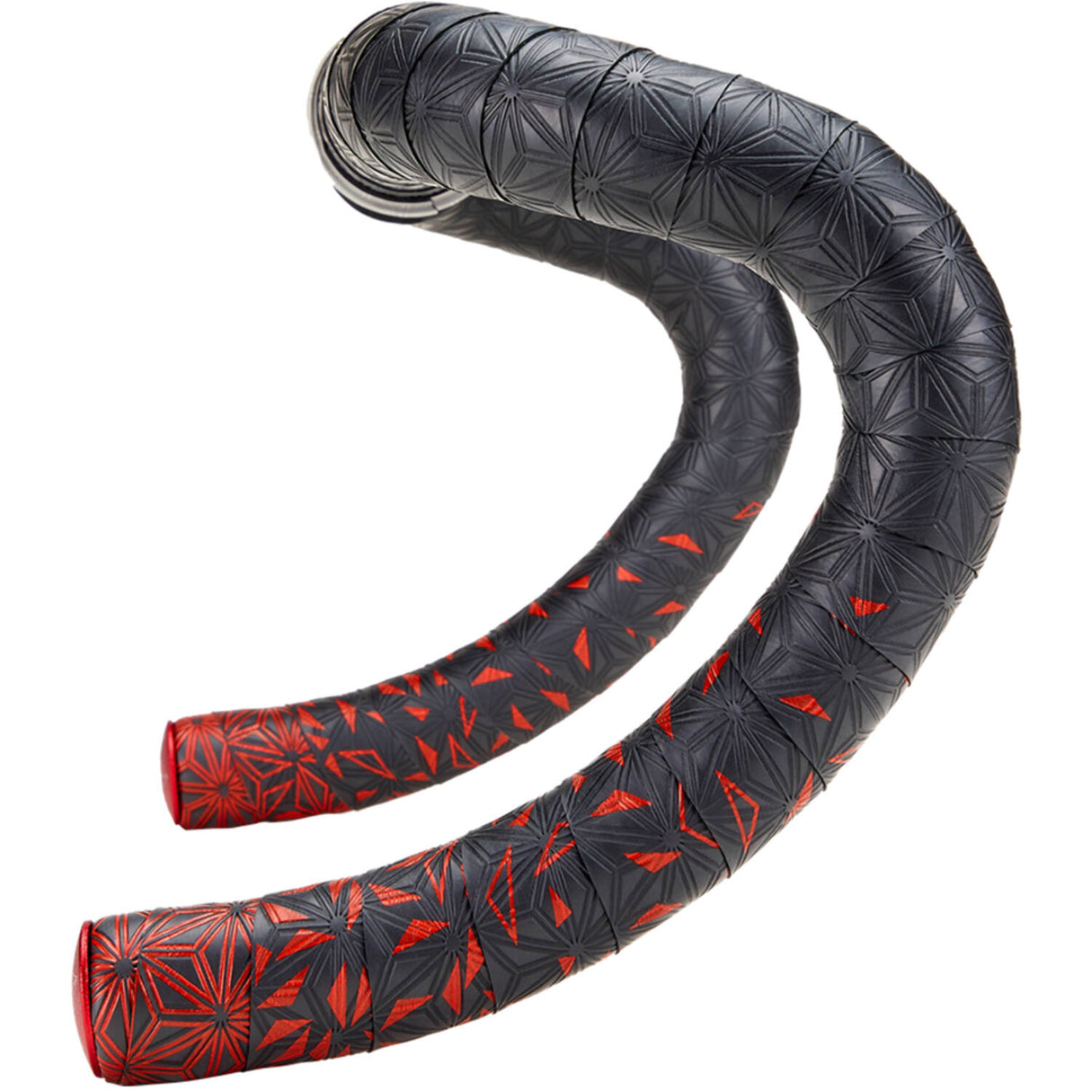 Supacaz Super Sticky Kush Star Fade Ribbon Black Rouge en aluminium Rouge rouge