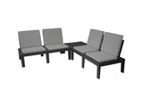 Pro garden ensemble de jardin molok 5 pièces gris