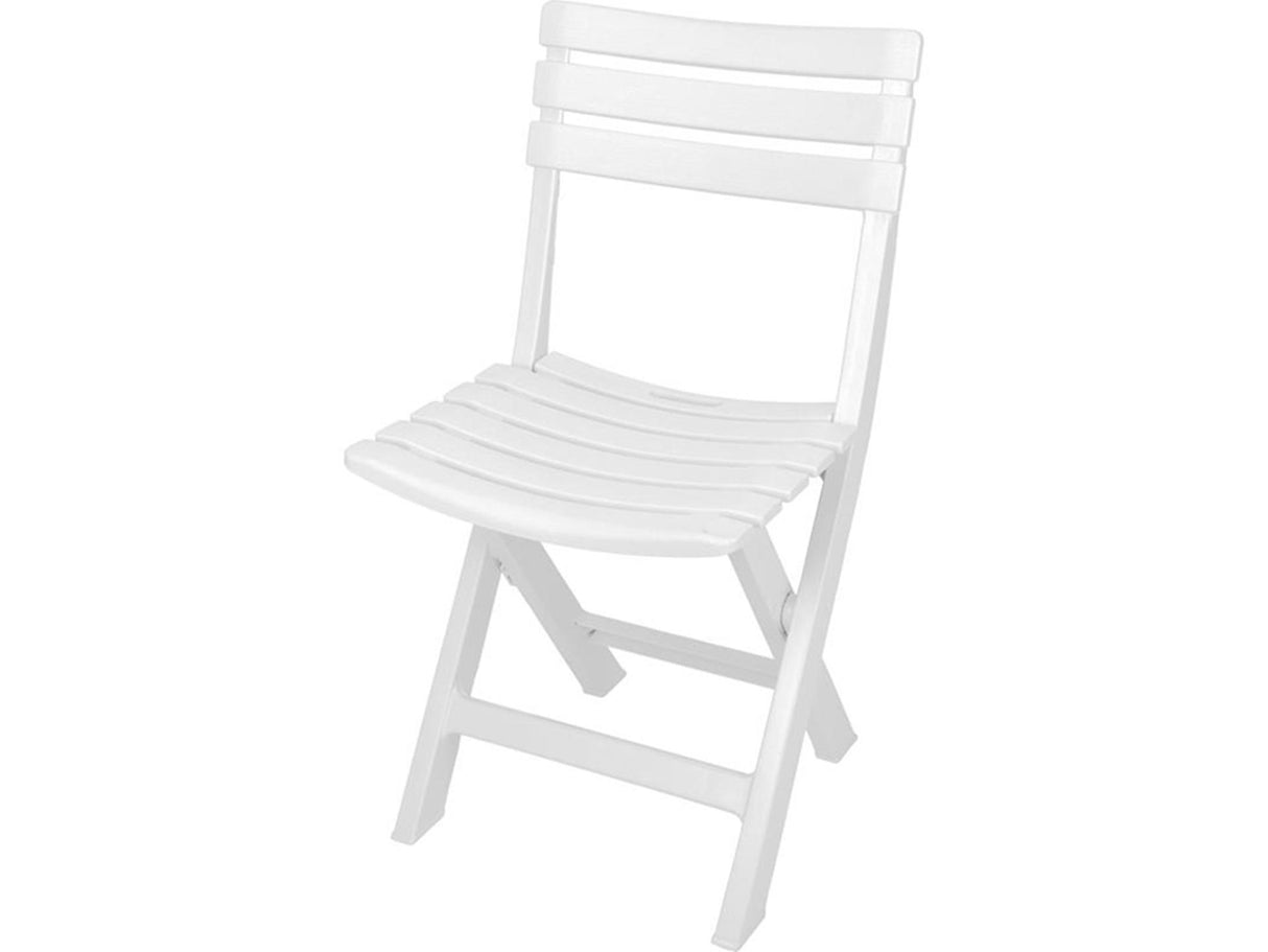 Chaise Pliable en Plastique Pro Garden Blanc