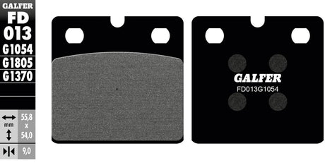 Galfer plaquettes de frein fd013 plaquette de frein fd013 g1054 oragnic