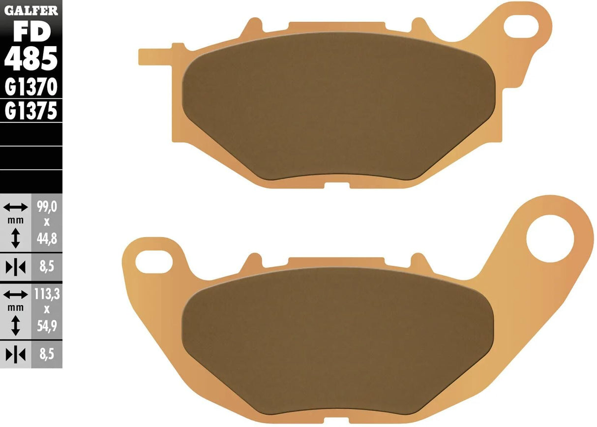 Plaquettes de frein Galfer FD485 plaquette de frein frittée FD485-G1370
