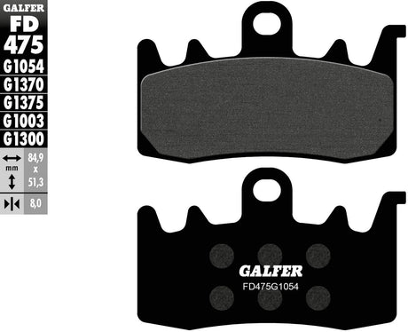 Galfer plaquettes de frein fd475 plaquette de frein fd475 g1054 rue organique