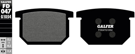 Galfer plaquettes de frein fd047 plaquette de frein fd047 g1054 organique