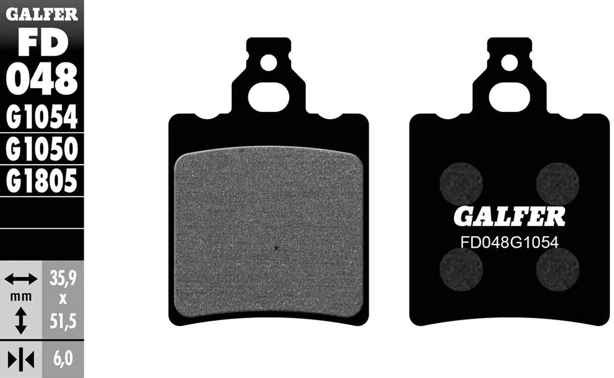 Galfer plaquettes de frein fd048 plaquette de frein fd048 g1054 organique
