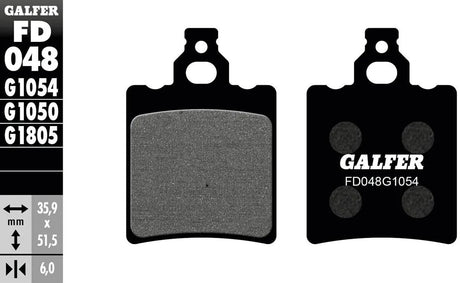 Galfer plaquettes de frein fd048 plaquette de frein fd048 g1054 organique