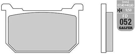 Galfer plaquettes de frein fd052 plaquette de frein fd052 g1054 organique