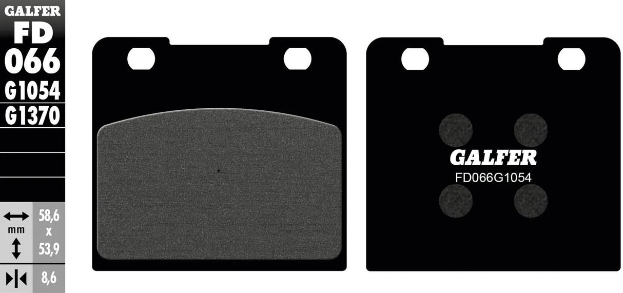 Galfer plaquettes de frein fd066 plaquette de frein fd066 g1054 organique