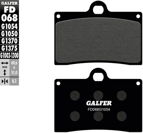 Galfer plaquettes de frein fd068 plaquette de frein fd068 g1054 organique
