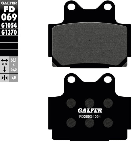 Galfer plaquettes de frein fd069 plaquette de frein fd069 g1054 organique