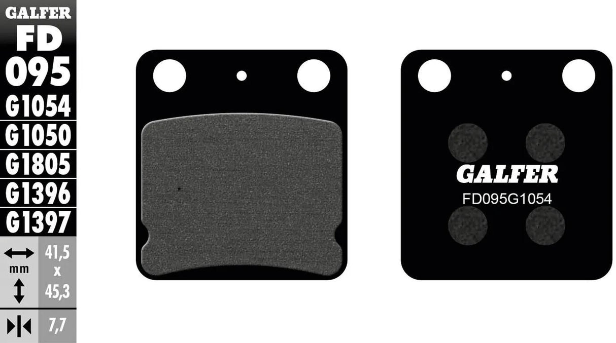 Galfer plaquettes de frein fd095 plaquette de frein fd095 g1054 organique