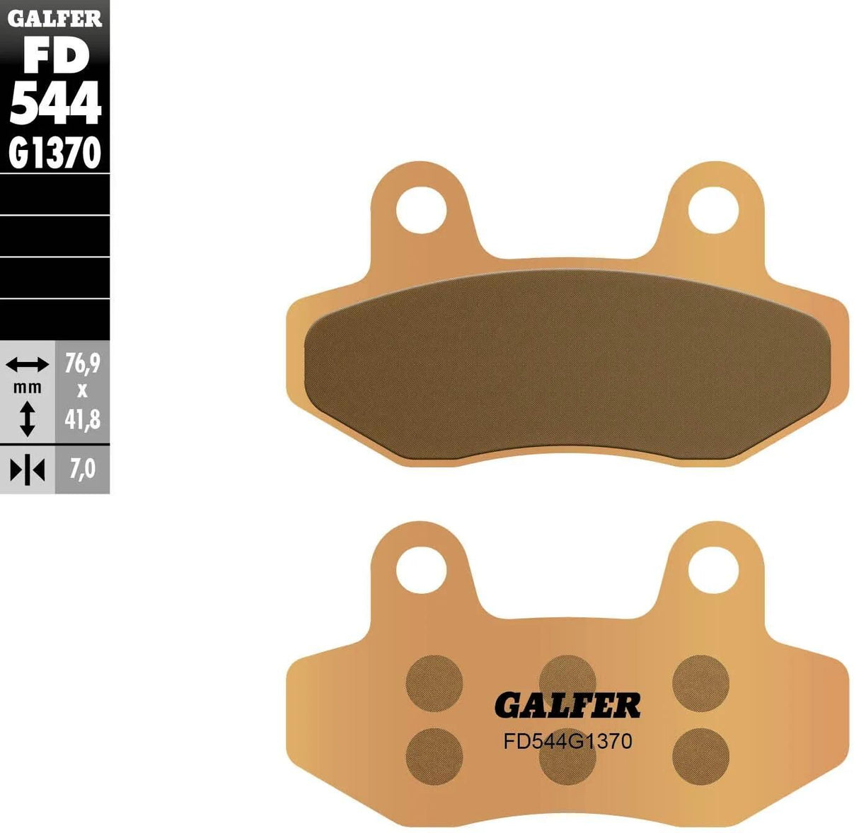 Galfer plaquettes de frein fd544 plaquette de frein fd544 g1370 sint.metal street