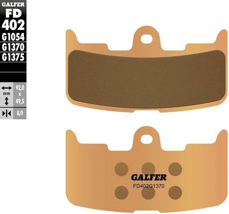 Galfer plaquettes de frein fd402 plaquette de frein fd402 g1370 sint.metal street