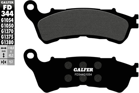 Galfer plaquettes de frein fd344 plaquette de frein fd344 g1054 norme organique