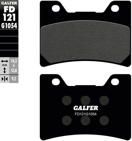 Galfer plaquettes de frein fd121 plaquette de frein fd121 g1054 organique