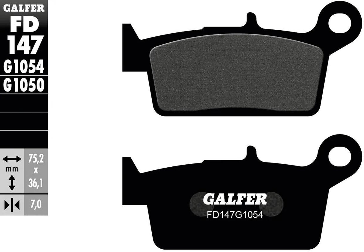 Galfer plaquettes de frein fd147 plaquette de frein fd147 g1054 organique