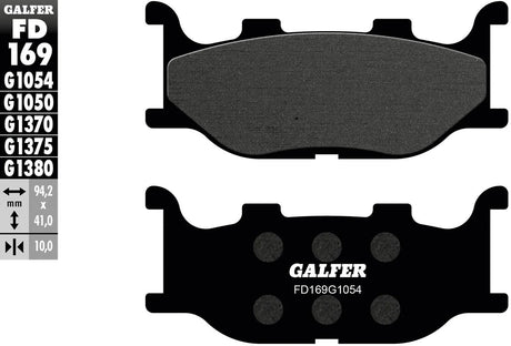 Galfer plaquettes de frein fd169 plaquette de frein fd169 g1054 organique