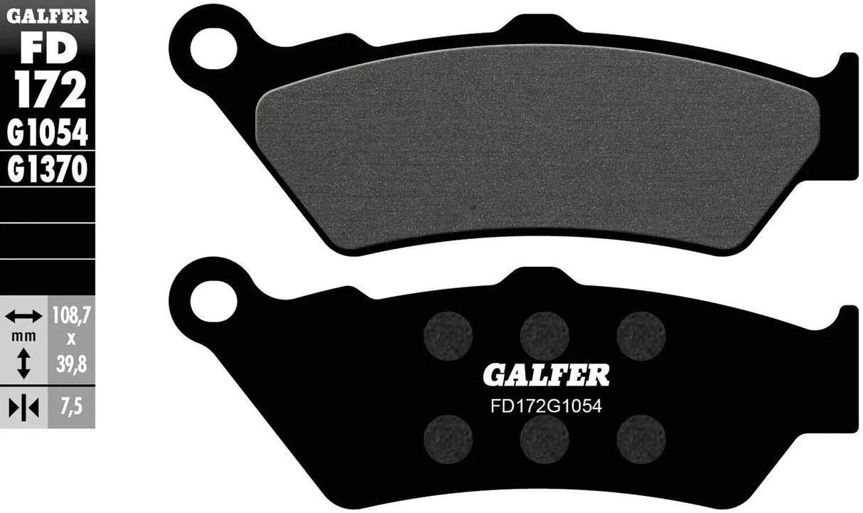 Galfer plaquettes de frein fd172 plaquette de frein fd172 g1054 organique