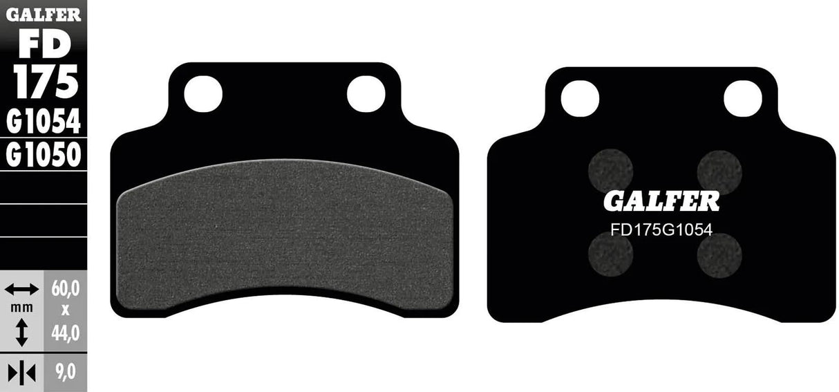 Galfer plaquettes de frein fd205 plaquette de frein fd175 g1054 organique