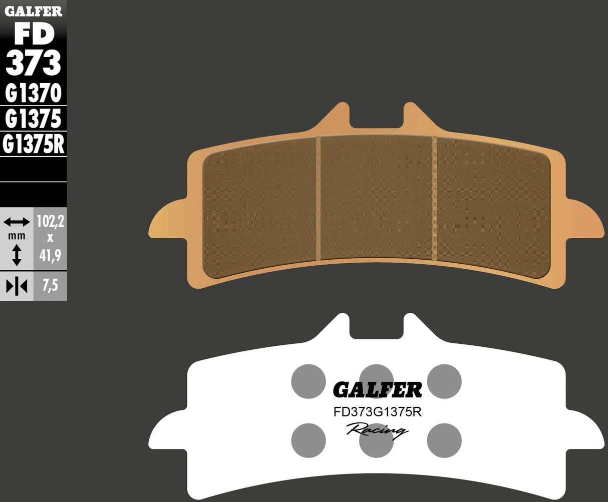 Galfer plaquettes de frein fd373 plaquette de frein fd373 g1375r sint.metal racing