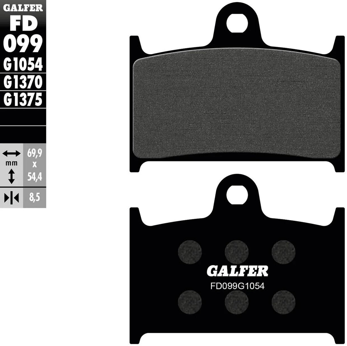 Galfer plaquettes de frein fd099 plaquette de frein fd099 g1054 organique
