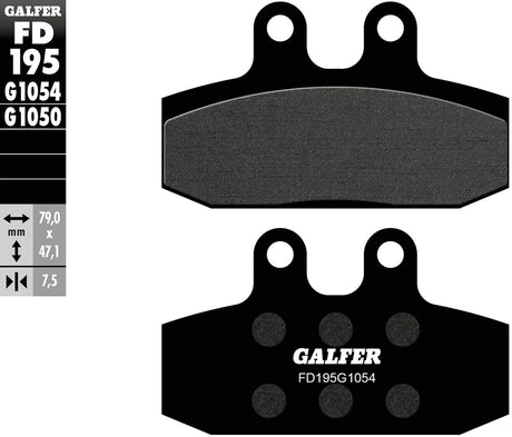 Galfer plaquettes de frein fd195 plaquette de frein fd195 g1054 norme organique